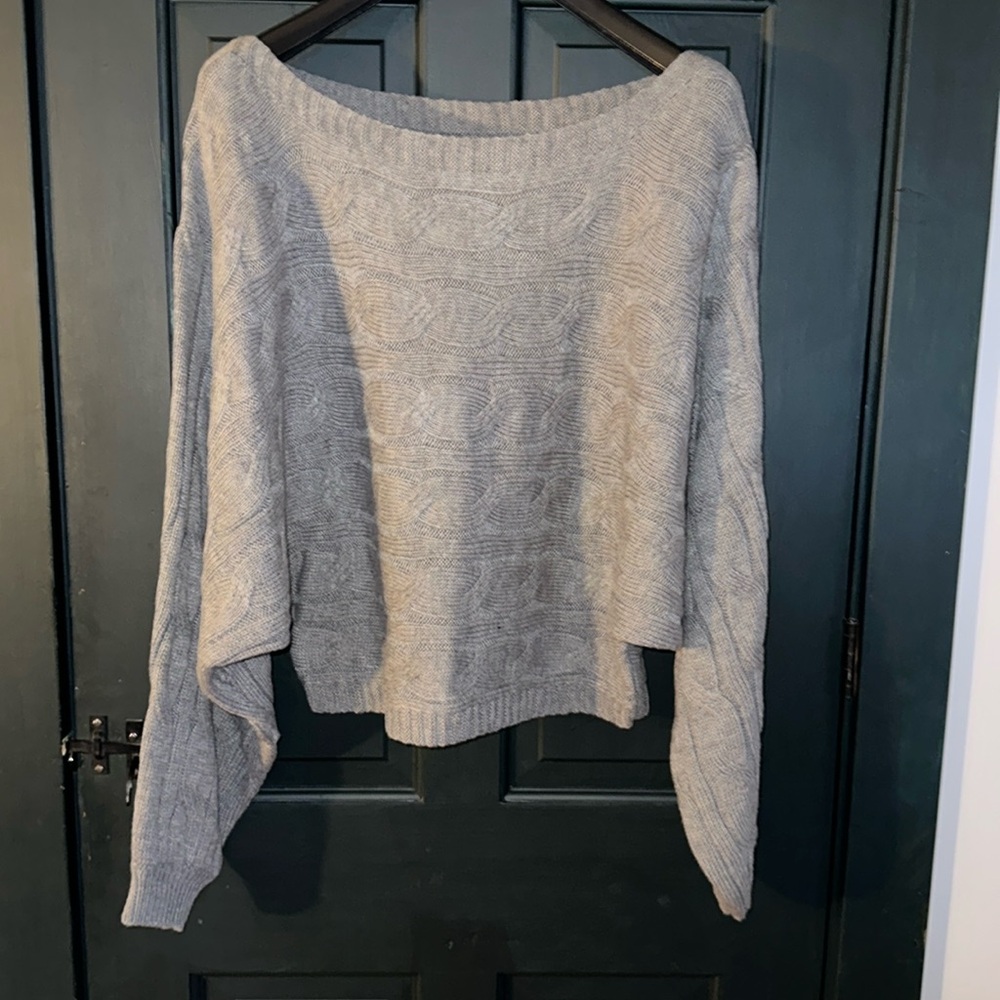 Cider knit sweater grey size 1x (runs small fits like XL)